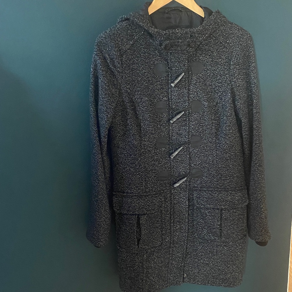 Stylish Gray Toggle Coat